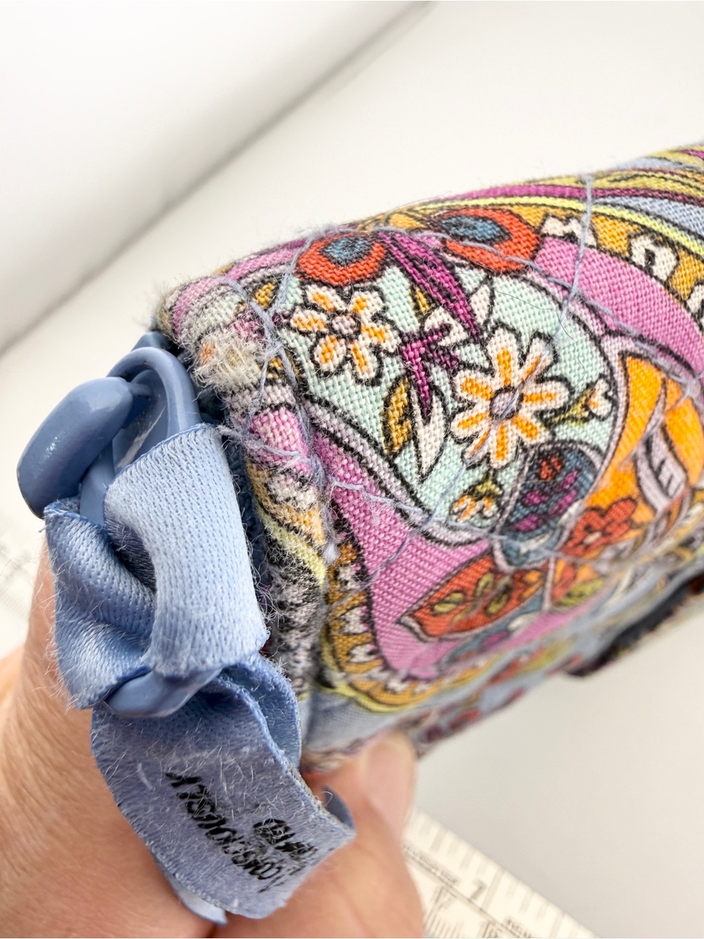 Vera Bradley Light Blue Paisley Zip Wallet - Picture 9 of 13